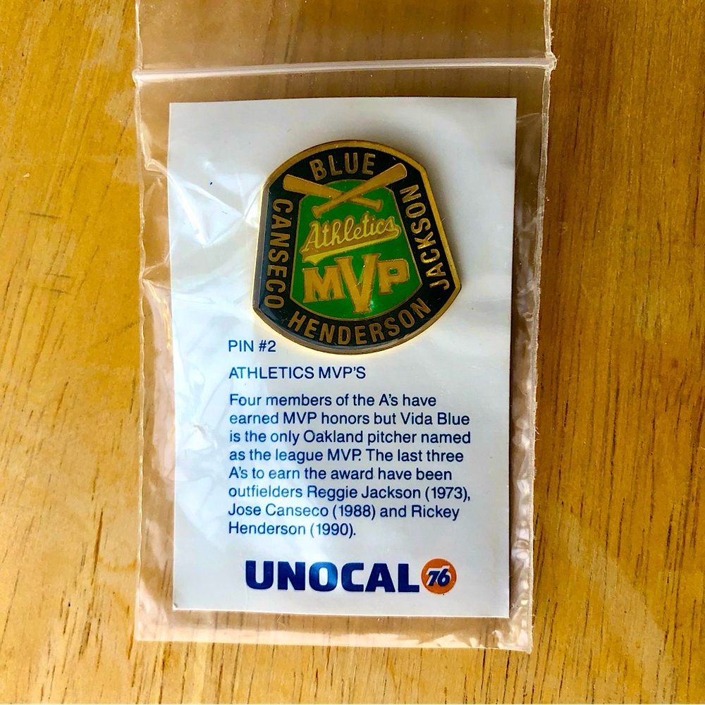 Vintage Pin - Oakland A’s MVPs